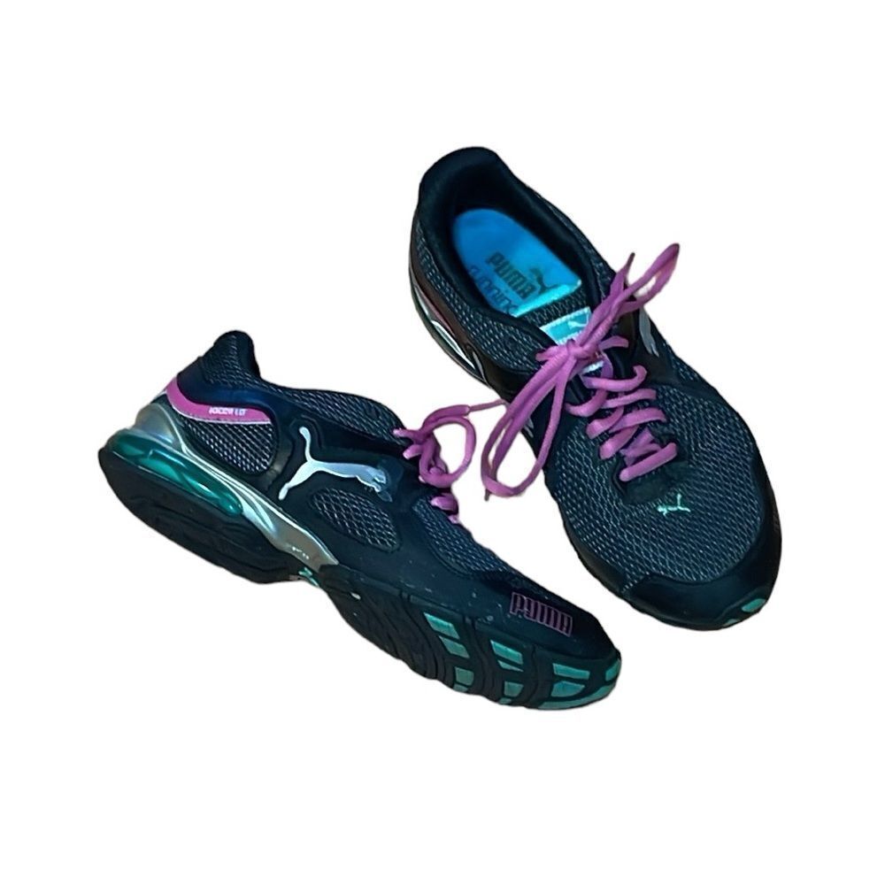 Puma Women’s iocell 1.0, grey, teal, pink/purple, 8